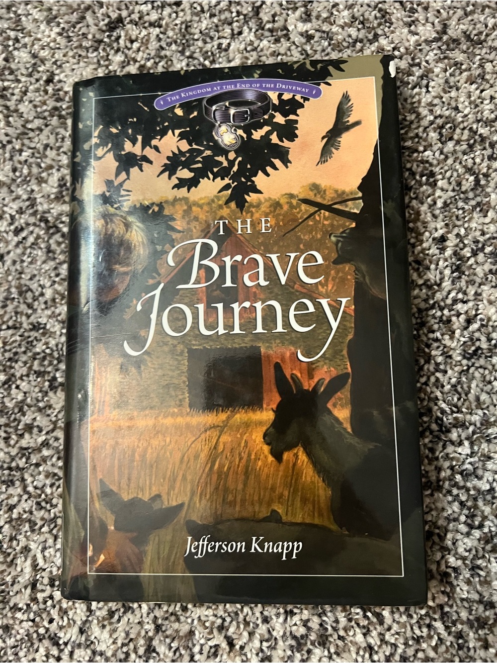 The Brave Journey Wall Art Print - Brown & Black Accent